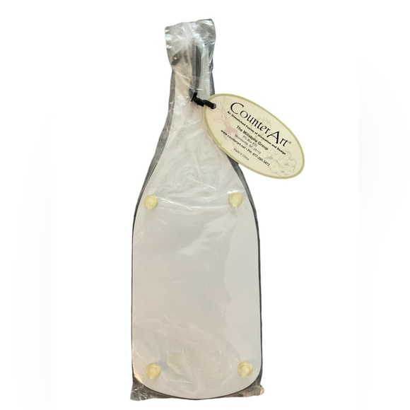 COUNTER ART Red Hat Ladies Wine Bottle Cheese Server NWOT - Picture 3 of 4